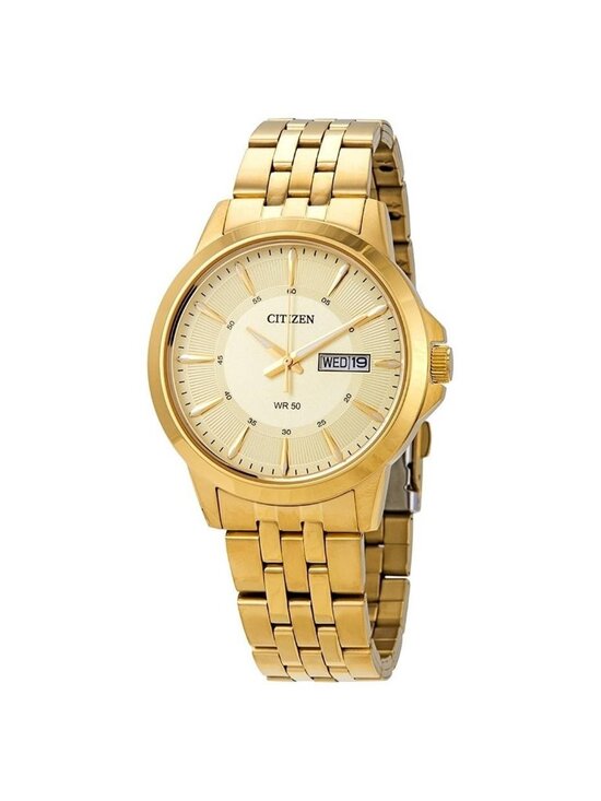 NWT Citizen Quartz Champagne Dial Men\'s Watch